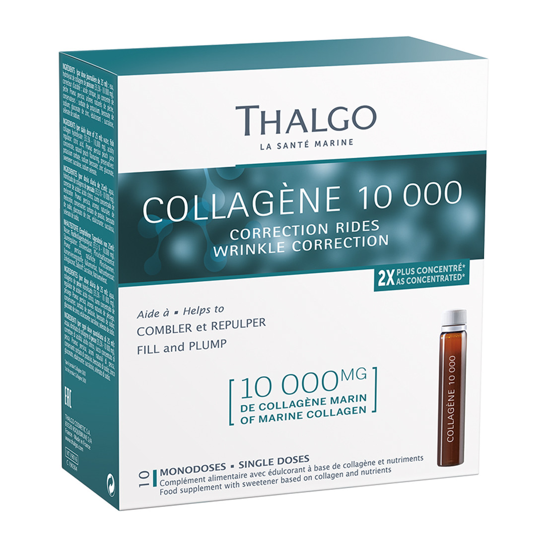 Thalgo Hyalu-Procollagene Collagen 10 000 Wrinkle Correction - Пищевая добавка в ампулах &quot;Коллаген 10 000&quot;